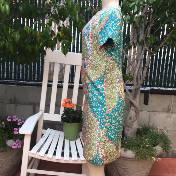 TALBOTS pastel paisley print dress - Picture 3 of 8